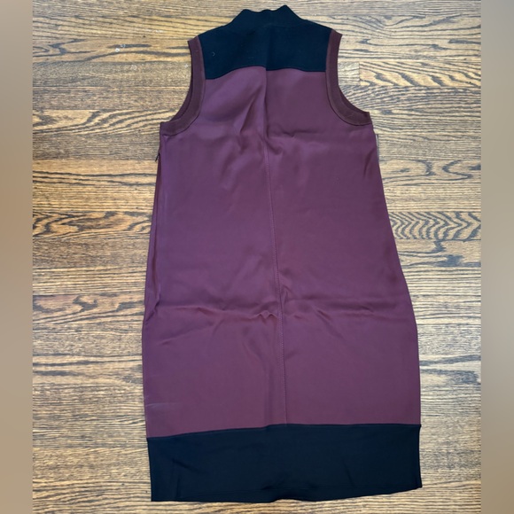 Rag & Bone| Vivienne Chiffon Colorblock Shift Dress |Port | Small - Picture 3 of 9